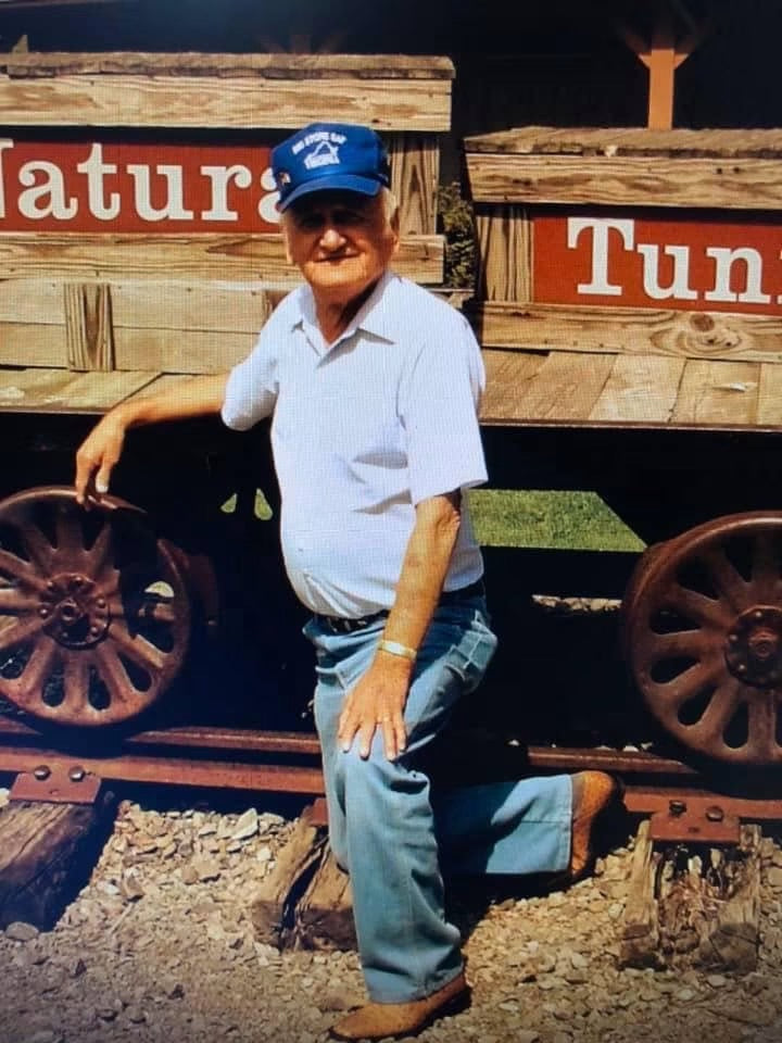 Grandpa Howard at Natural Tunnel State Park in Duffield, Virginia
